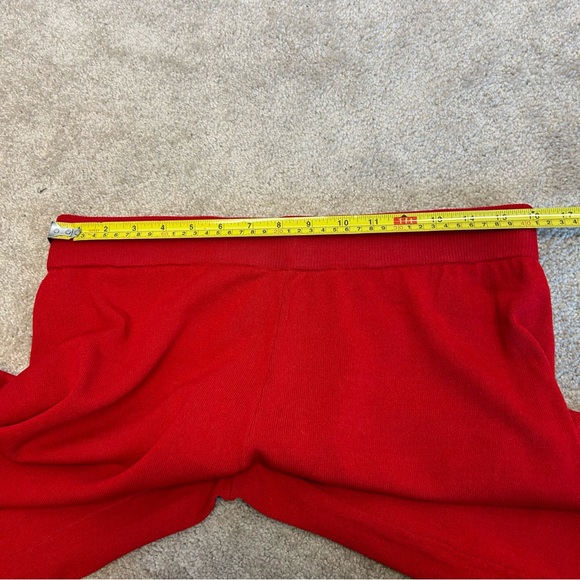 Joseph Ribkoff Red Sweater Knit Culotte crop pants with Pointelle Detail L NWOT - Picture 7 of 14